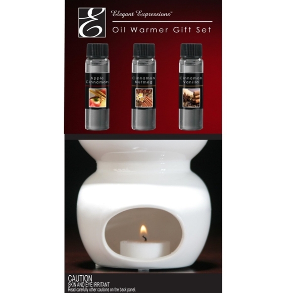 Oil Diffuser and 3-Pc. Oil Gift Set - White - Picture 6 of 6